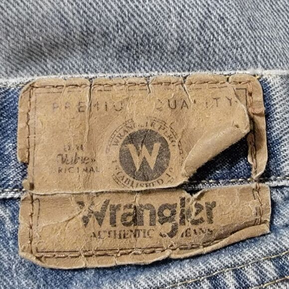 Wrangler‎ Relaxed Fit Blue Jeans Mens Sz 36x30 Denim Medium Wash Casual Work - Picture 7 of 8